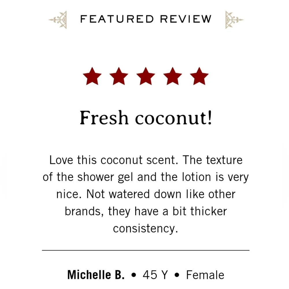 Village Perfumer - Coconut Body Care Duo - Apothecary Box, Retail $34.00 USD - Picture 13 of 14